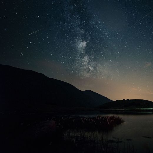 Watching perused meteor shower in West Tatras